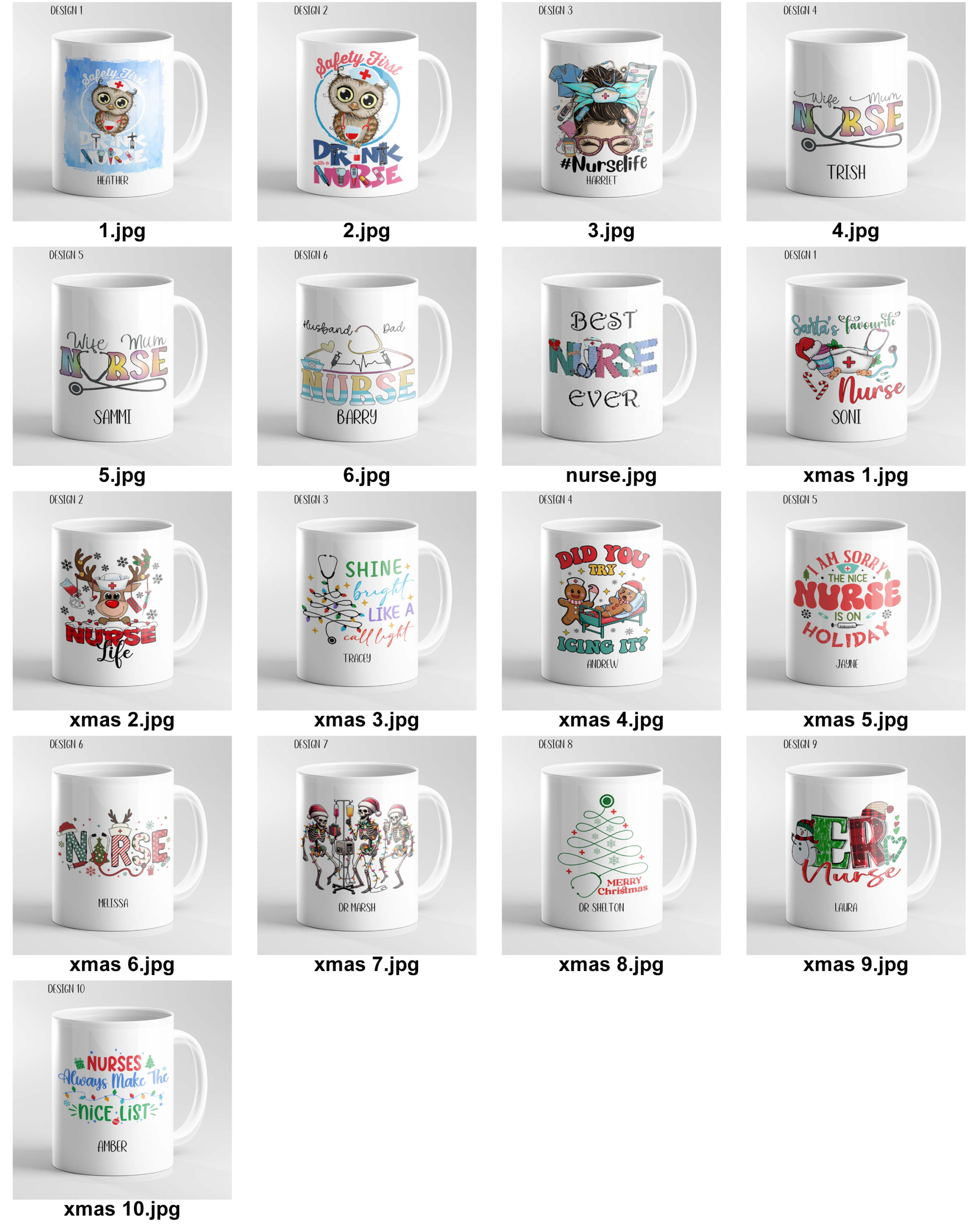 Personalised Funny Christmas Mug – Medical Theme Nurse Doctor Ambulance - Image 11