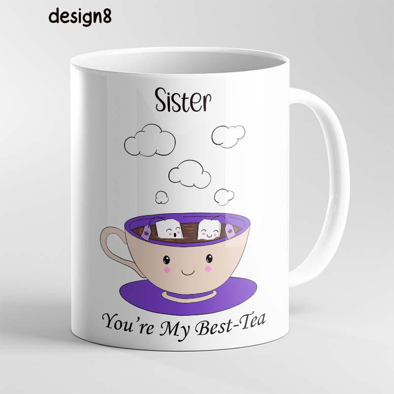 Personalised Humour funny quotes, You're my Best Tea Funny Gift, Personalised Mug humour mum, sister best friend - Image 8