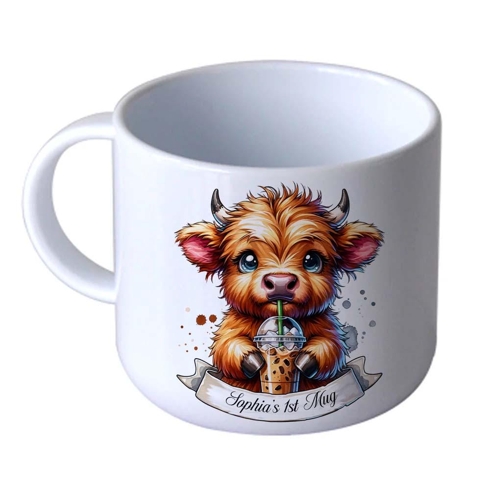 Personalised Unbreakable Kids Mug – 6oz Polymer Cup – Animal Theme for Boys & Girls - Image 2