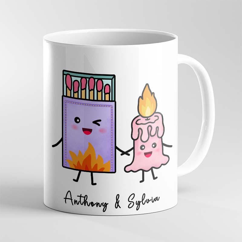 Personalised Humour funny We're a Perfect match mug relationship, gift for boyfriend, gift for bestie, secret Santa 11oz ceramic mug - Image 6