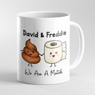 Personalised Humour funny We're a Perfect match mug relationship, gift for boyfriend, gift for bestie, secret Santa 11oz ceramic mug