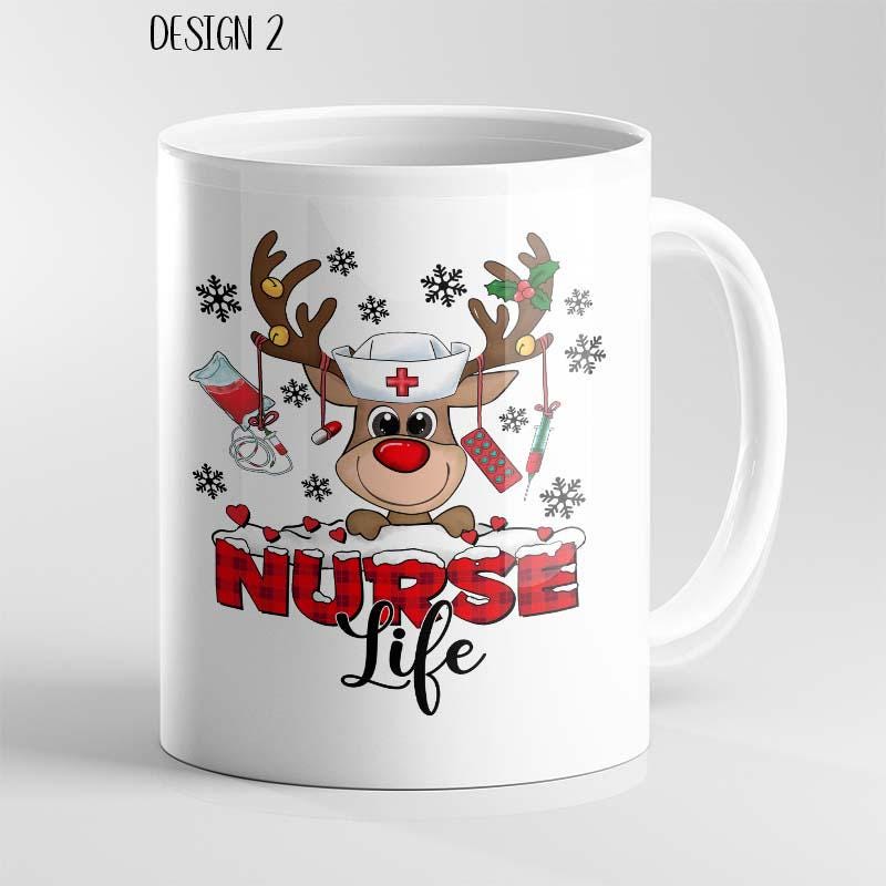 Personalised Funny Christmas Mug – Medical Theme Nurse Doctor Ambulance - Image 2