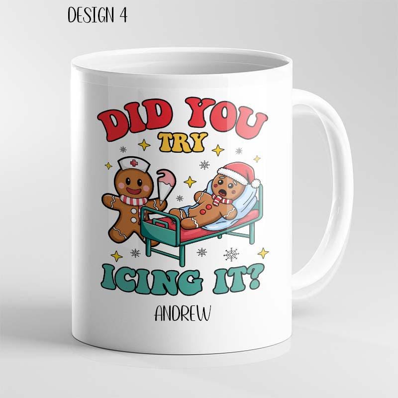 Personalised Funny Christmas Mug – Medical Theme Nurse Doctor Ambulance - Image 4