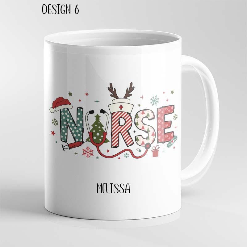 Personalised Funny Christmas Mug – Medical Theme Nurse Doctor Ambulance - Image 6
