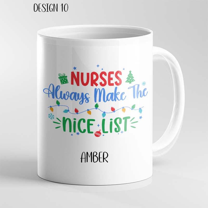 Personalised Funny Christmas Mug – Medical Theme Nurse Doctor Ambulance - Image 10