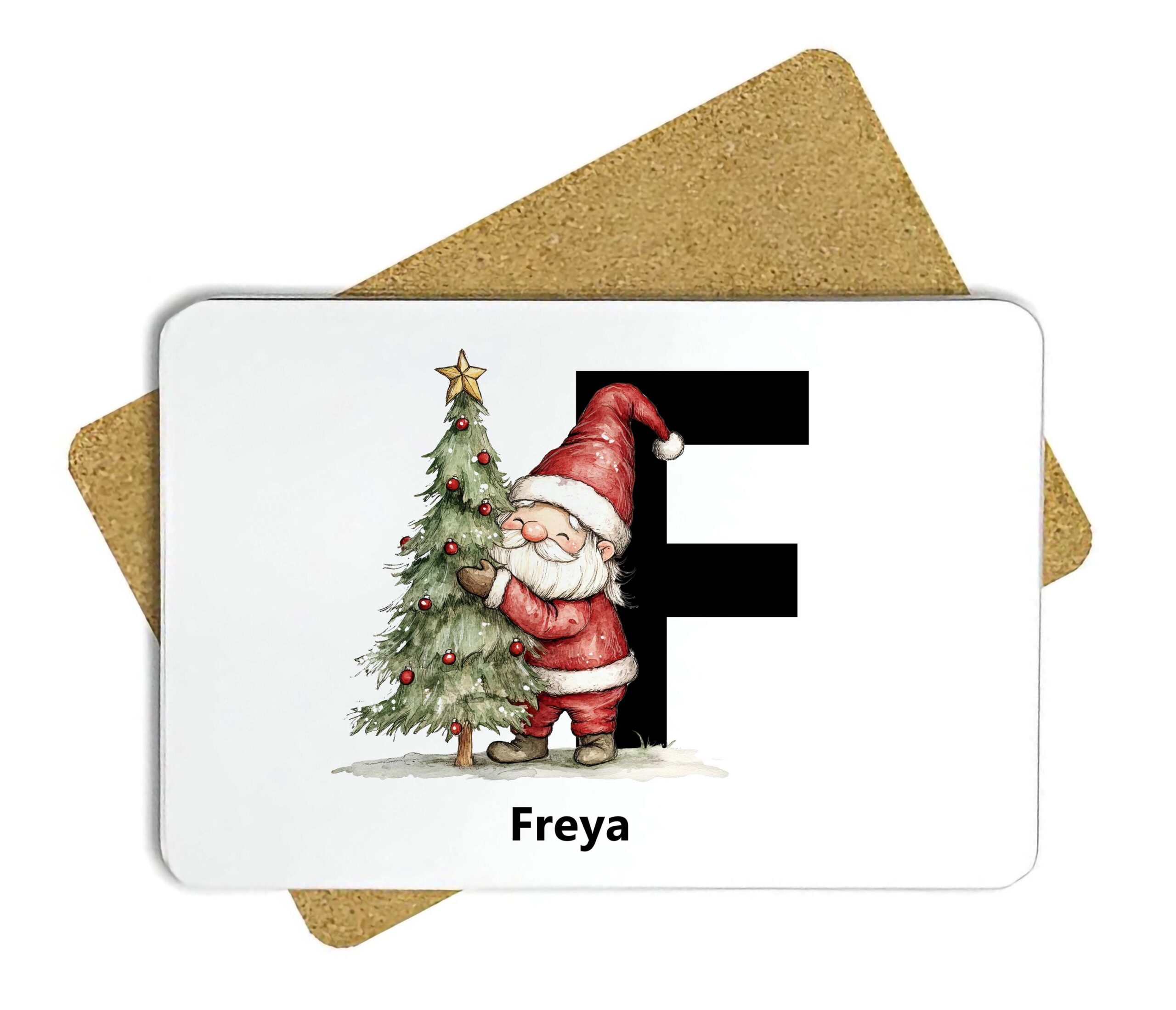 Personalised Christmas Plate – Kids Initial Plate – Unbreakable Polymer Christmas Dinner Plate – Custom Holiday Tableware Gift - Image 9