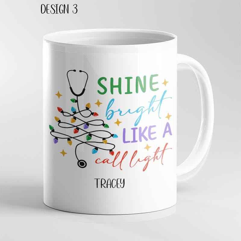 Personalised Funny Christmas Mug – Medical Theme Nurse Doctor Ambulance - Image 3