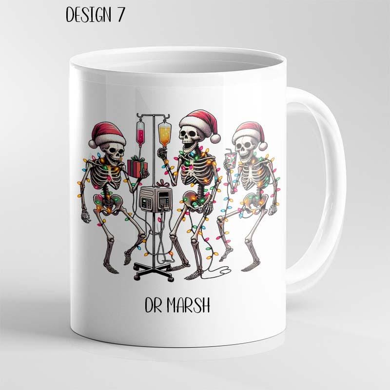Personalised Funny Christmas Mug – Medical Theme Nurse Doctor Ambulance - Image 7