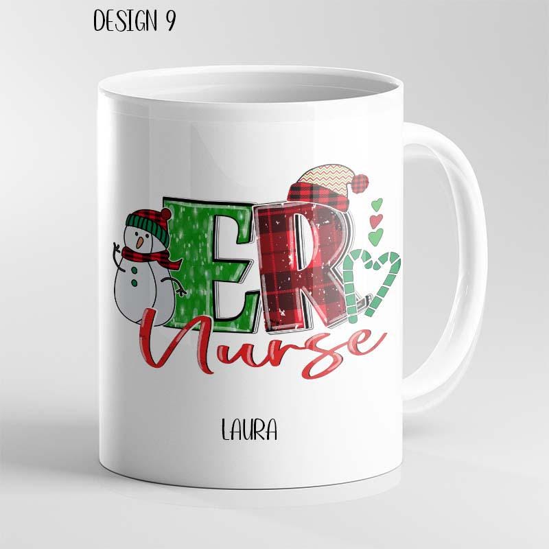 Personalised Funny Christmas Mug – Medical Theme Nurse Doctor Ambulance - Image 9