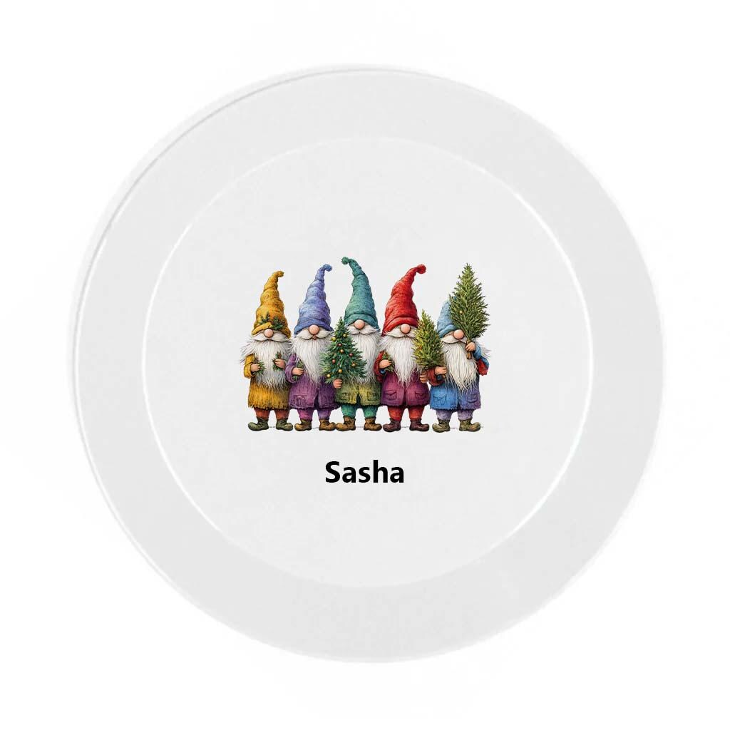Personalised Christmas Plate – Kids Initial Plate – Unbreakable Polymer Christmas Dinner Plate – Custom Holiday Tableware Gift - Image 8
