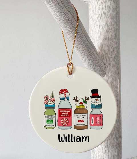 Personalised Nurse Ceramic Disc Decoration – Medical Instruments Christmas Gift for Nurses - Image 6