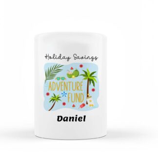 Personalized Ceramic Money Box: Adventure Fund Piggybank