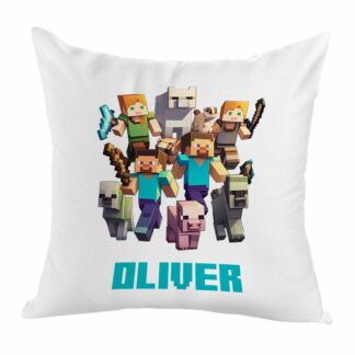 personalised pixel character cushion