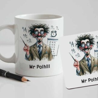 Personalised Teacher Thank You Mug – Custom Ceramic Coffee Cup, End of Term Gift for School Teachers & Teaching Assistants