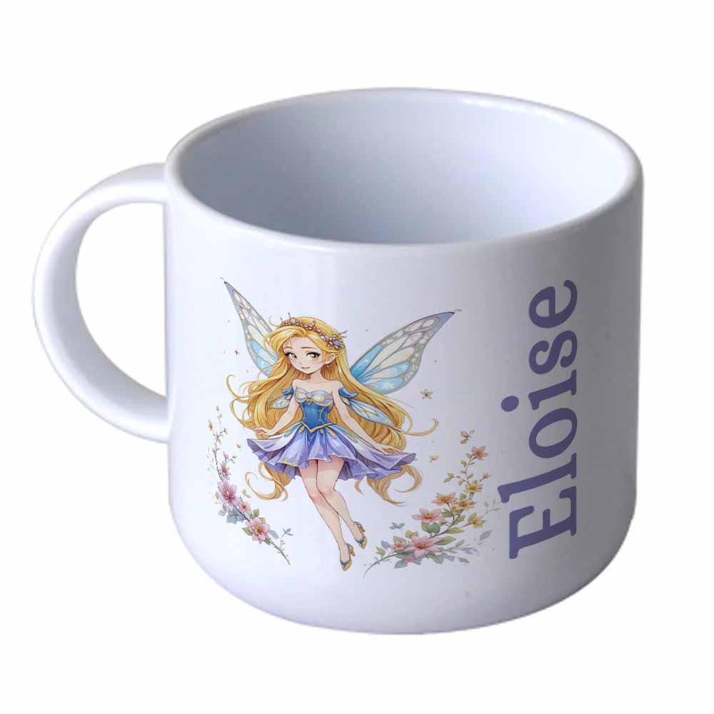 Personalised Fairy Kids Dinner Set – Plate, Bowl, Cup & Cutlery – Children’s Name Initial Set - Image 5