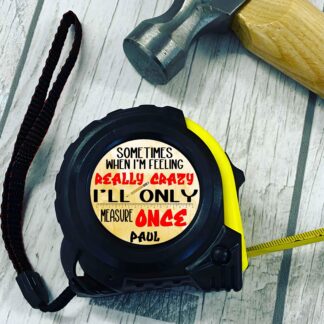 personalised tape measure personal Tool Present, 5 M dad grandad fathers day husband