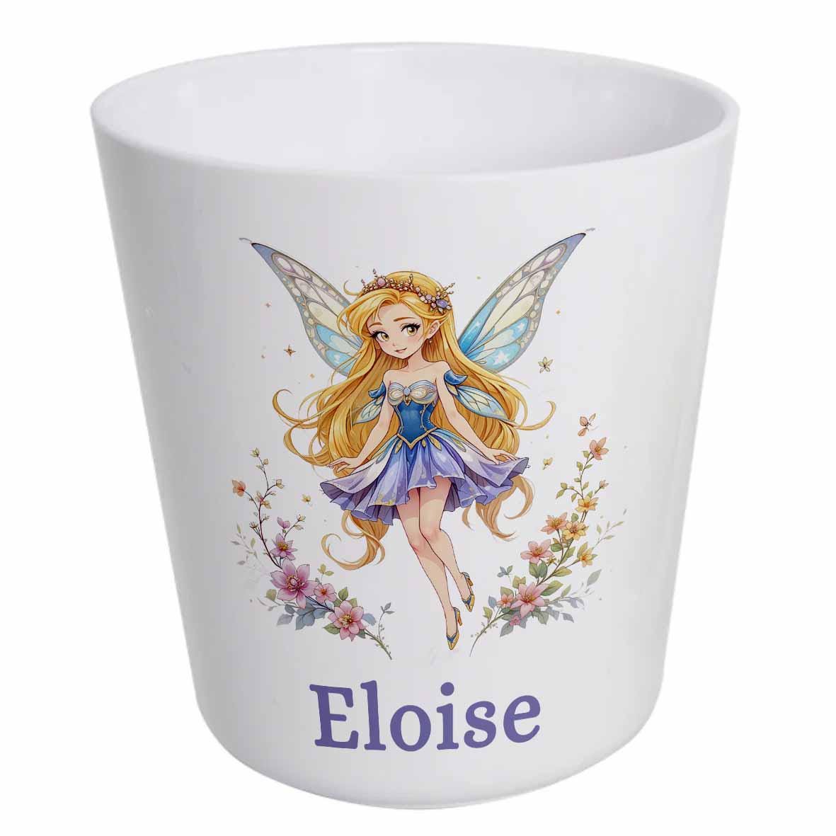Personalised Fairy Kids Dinner Set – Plate, Bowl, Cup & Cutlery – Children’s Name Initial Set - Image 3