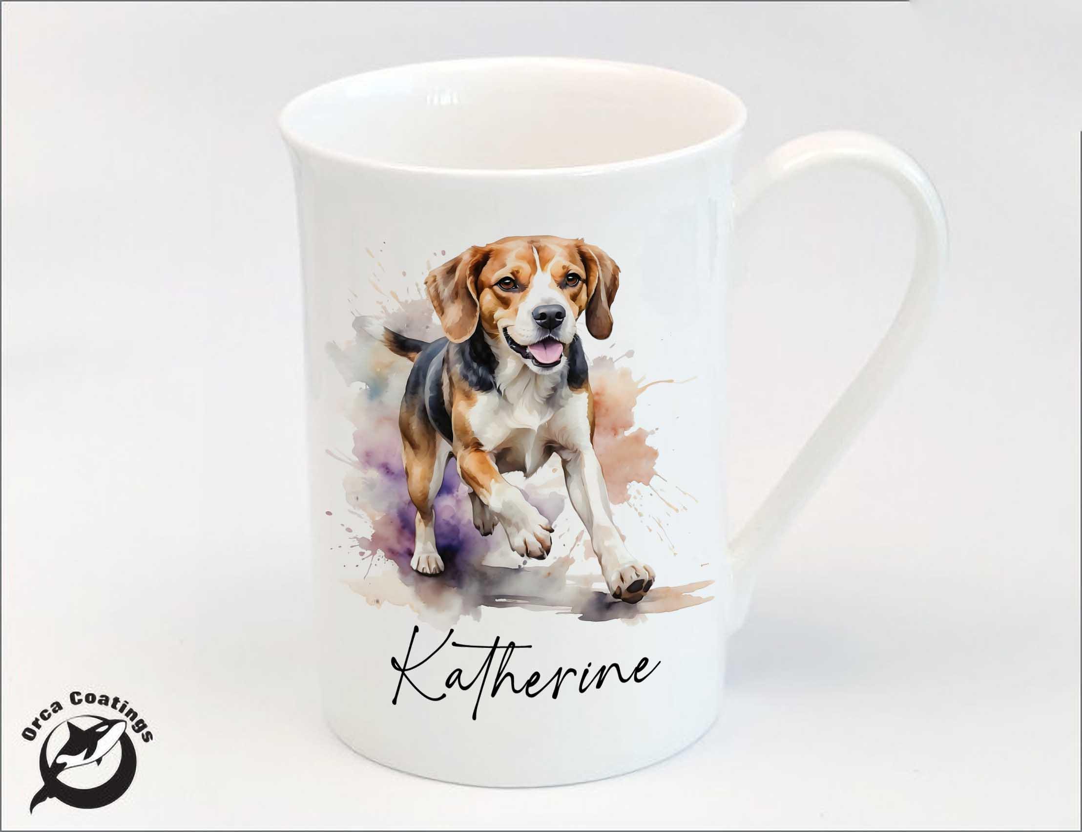 Personalised China Mug - beagle or ceramic mug for him or her dogs
