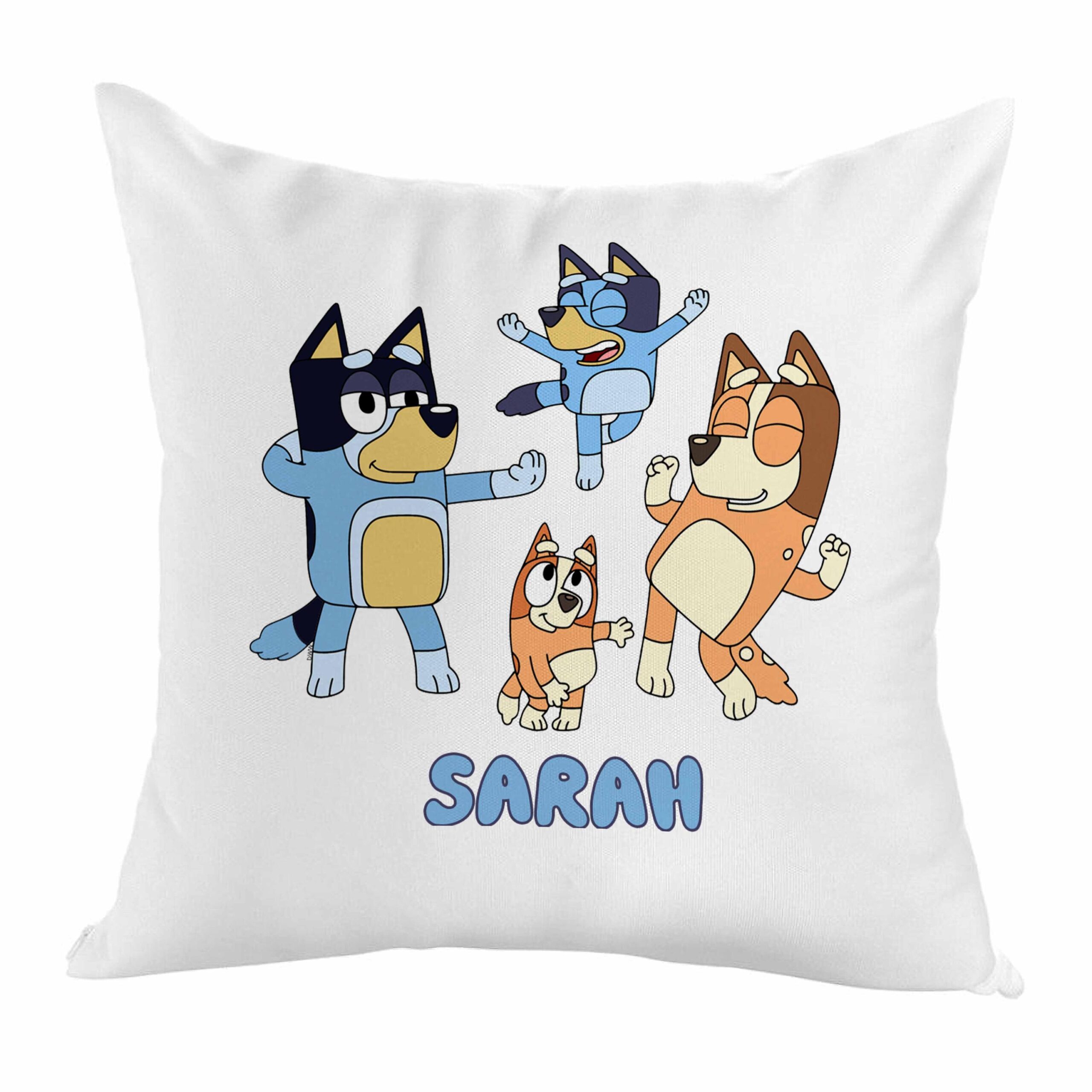 Bluey-Inspired Personalised Cushion for Kids – Custom Name Pillow - Image 2