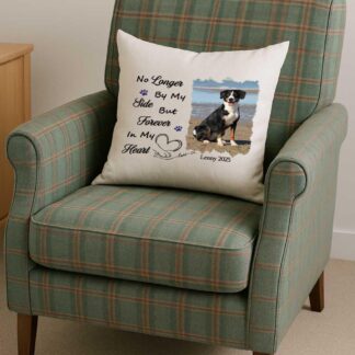 Personalised Memorial Photo Cushion – Pet Loss Remembrance Pillow, Custom Keepsake Gift