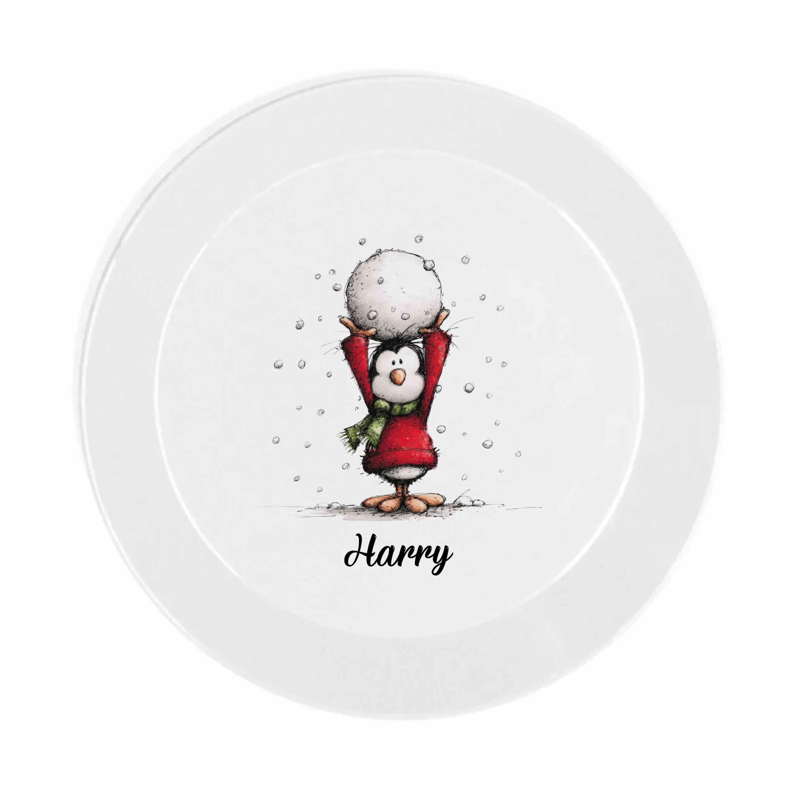 Magical Personalised Kids Christmas Tableware Set – Animal Design Unbreakable Plate, Bowl, Cup, Mug & Cutlery - Image 2