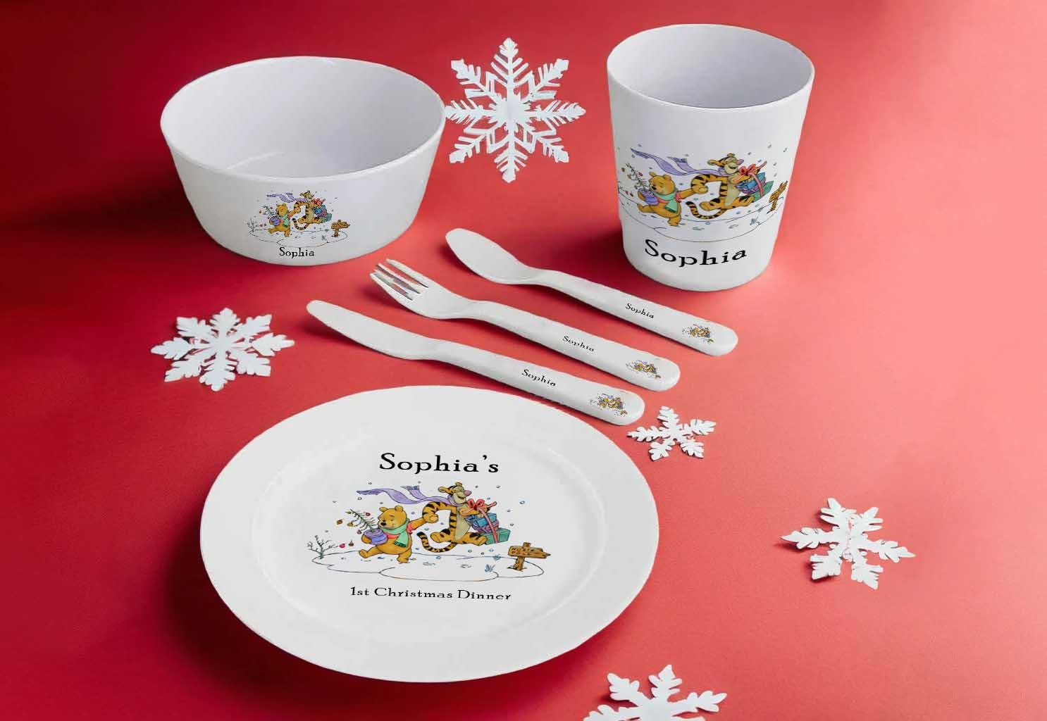Cute First Christmas Dinner Set | Bear Kids Unbreakable Gift - Image 7