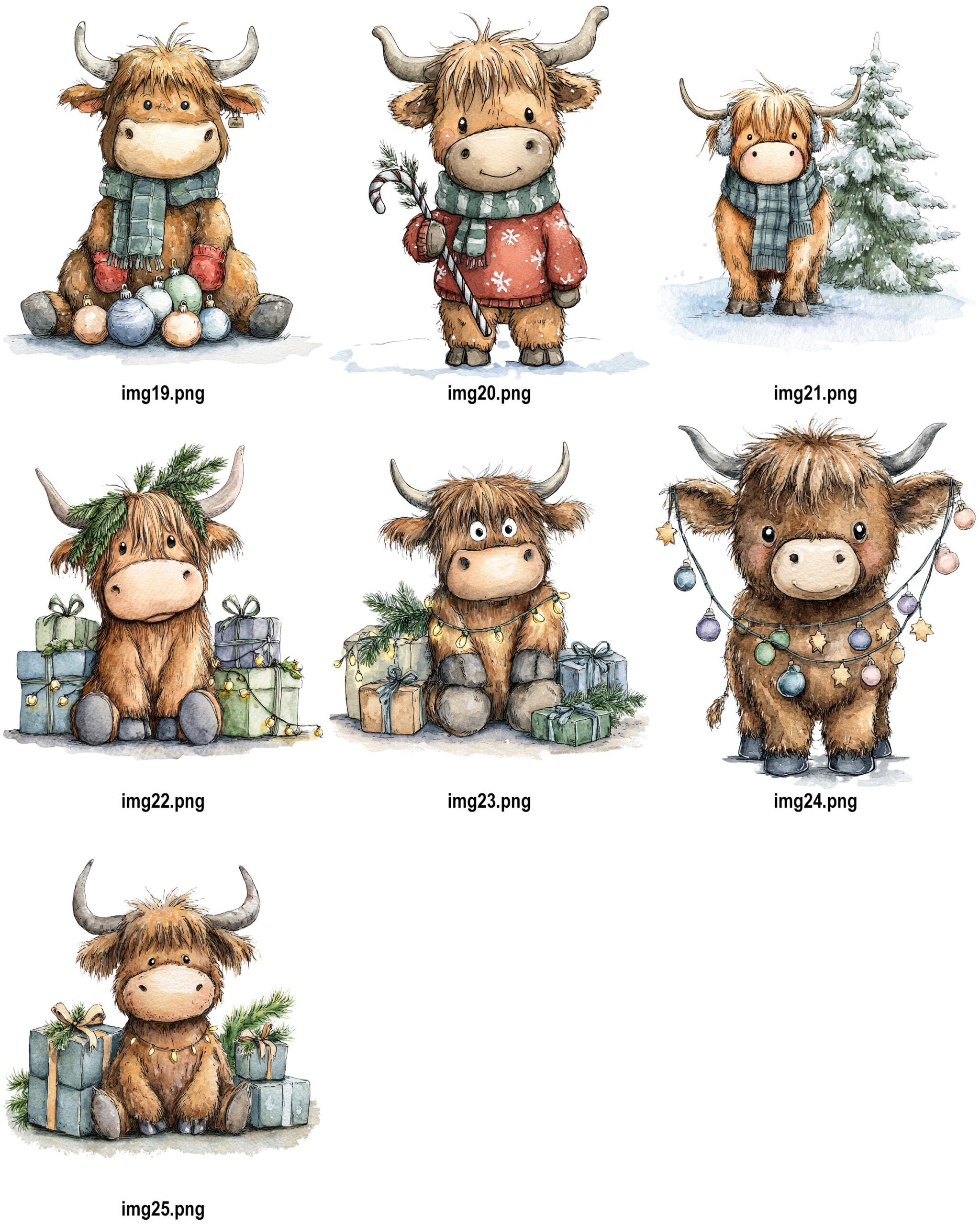 Personalised Highland Cow Christmas Dinnerware Set – Whimsical Kids Plate, Bowl, Mug, Cup, Cutlery, Placemat & Coaster – Unbreakable - Image 8