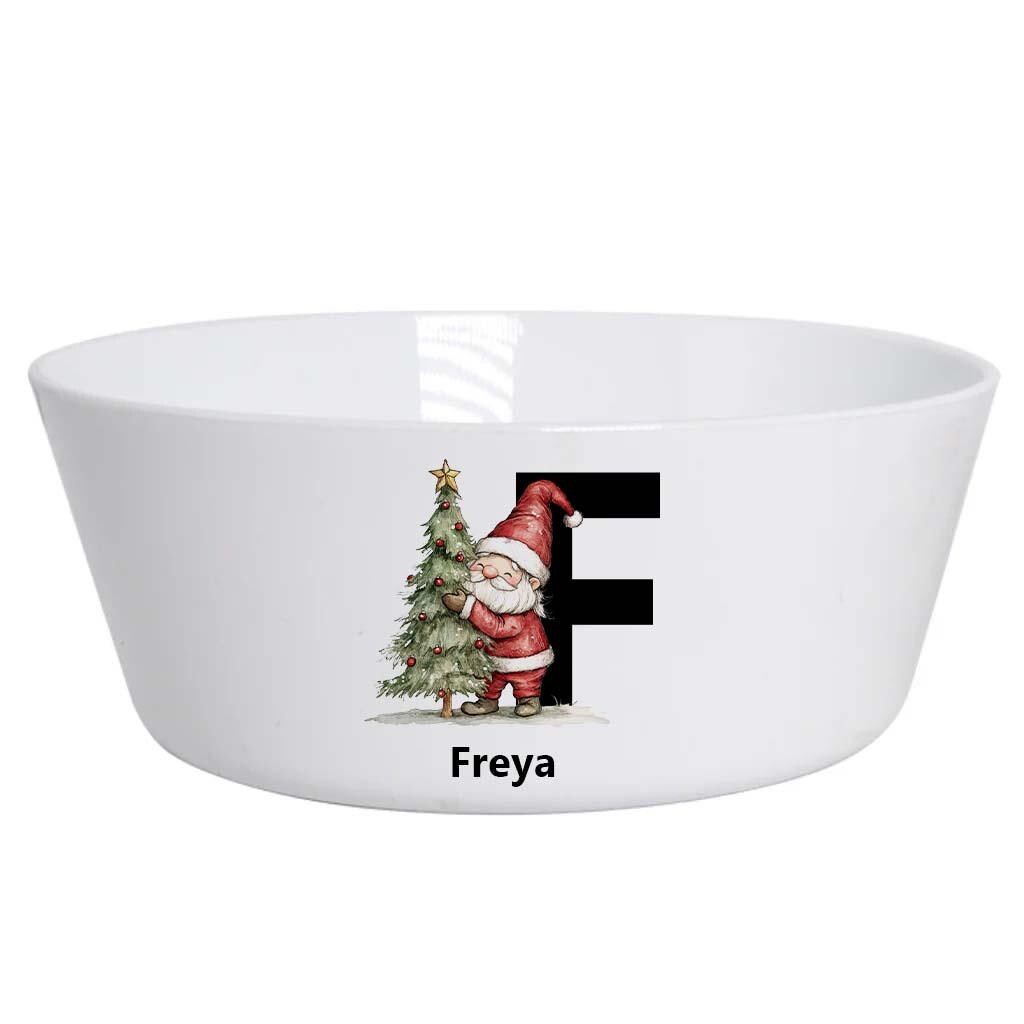 Personalised Christmas Plate – Kids Initial Plate – Unbreakable Polymer Christmas Dinner Plate – Custom Holiday Tableware Gift - Image 10