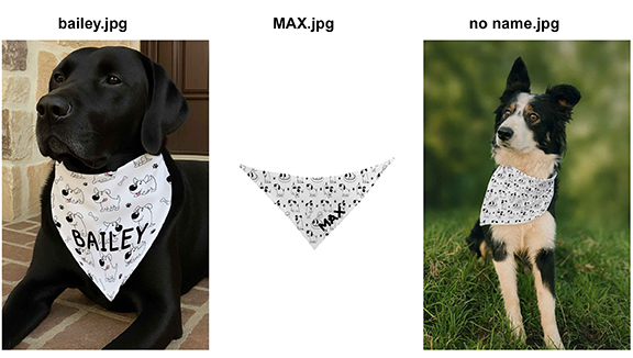 Personalised Dog Bandana – Custom Pet Neckwear – Adjustable Dog Scarf for Small, Medium & Large Dogs - Image 5