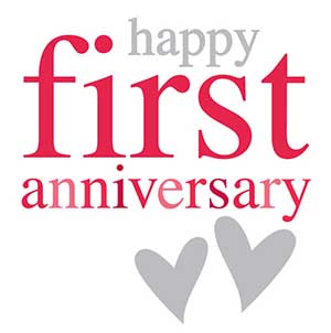 First Wedding Anniversary