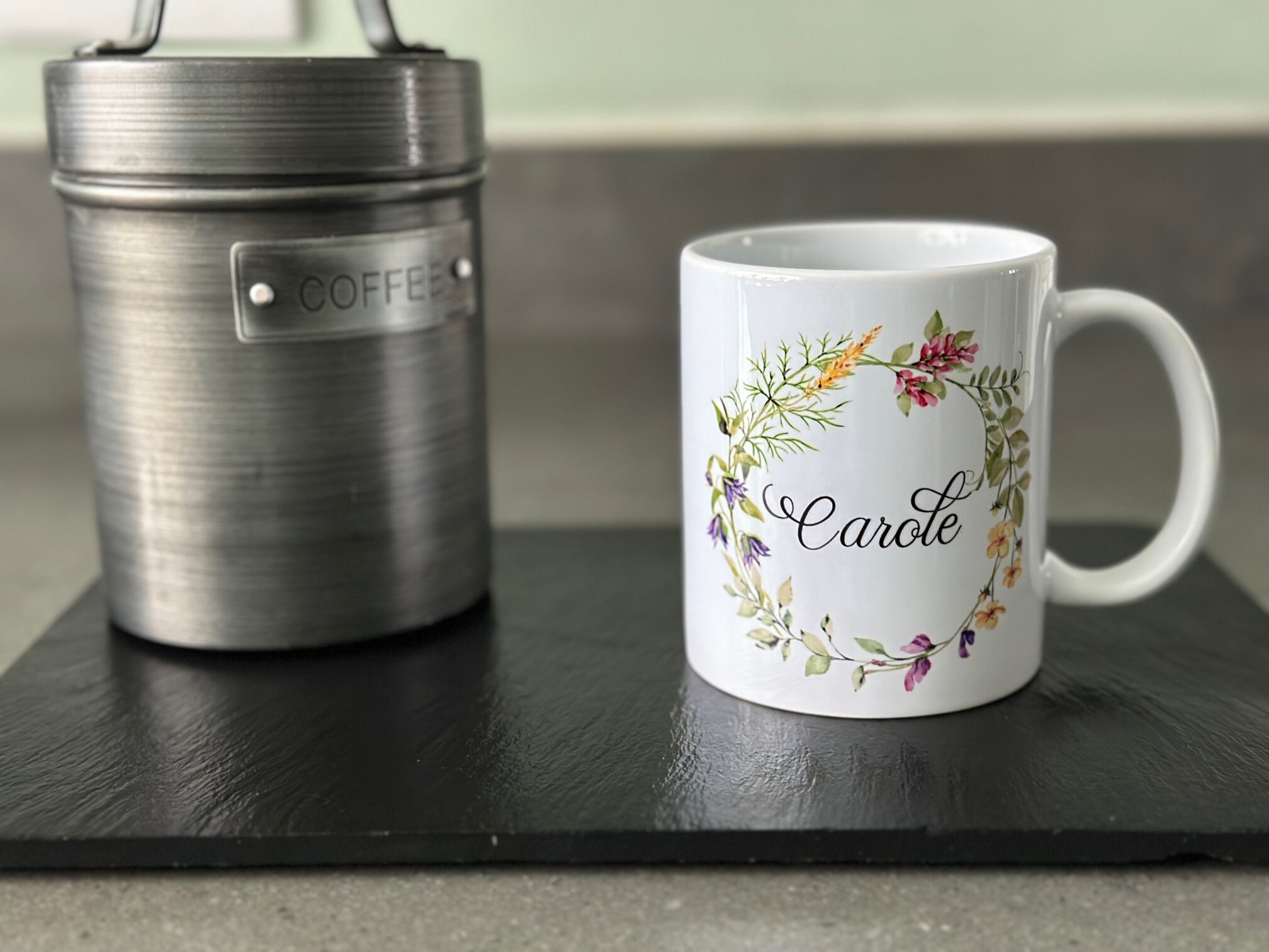 Bespoke Personalised Flower Mug for Her – Custom Floral Gift - Image 5