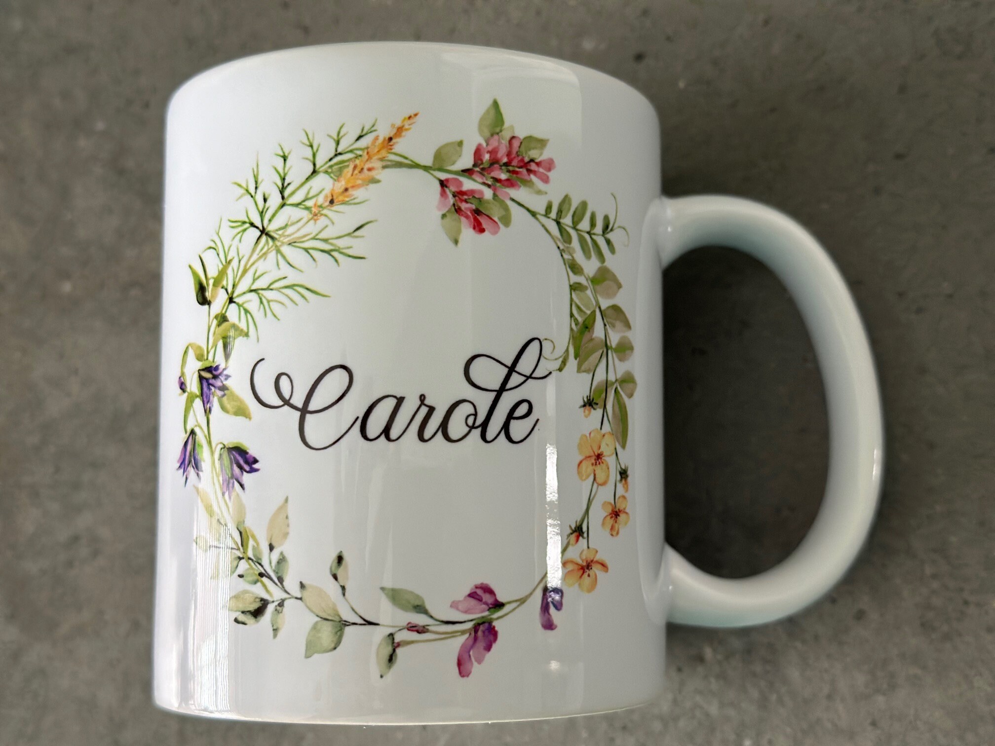 Bespoke Personalised Flower Mug for Her – Custom Floral Gift - Image 6