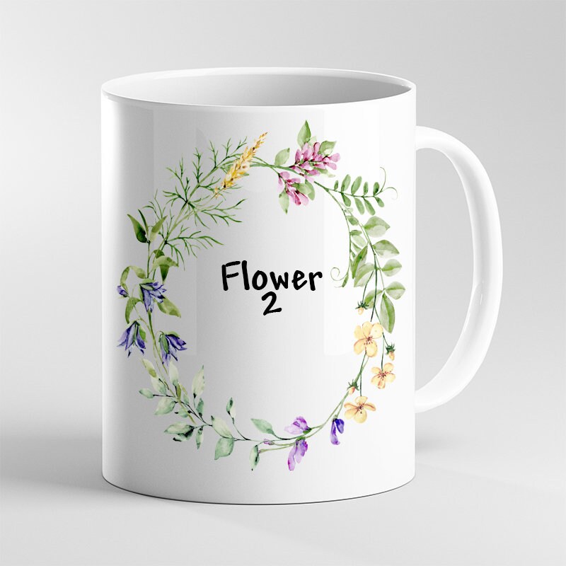 Bespoke Personalised Flower Mug for Her – Custom Floral Gift - Image 10