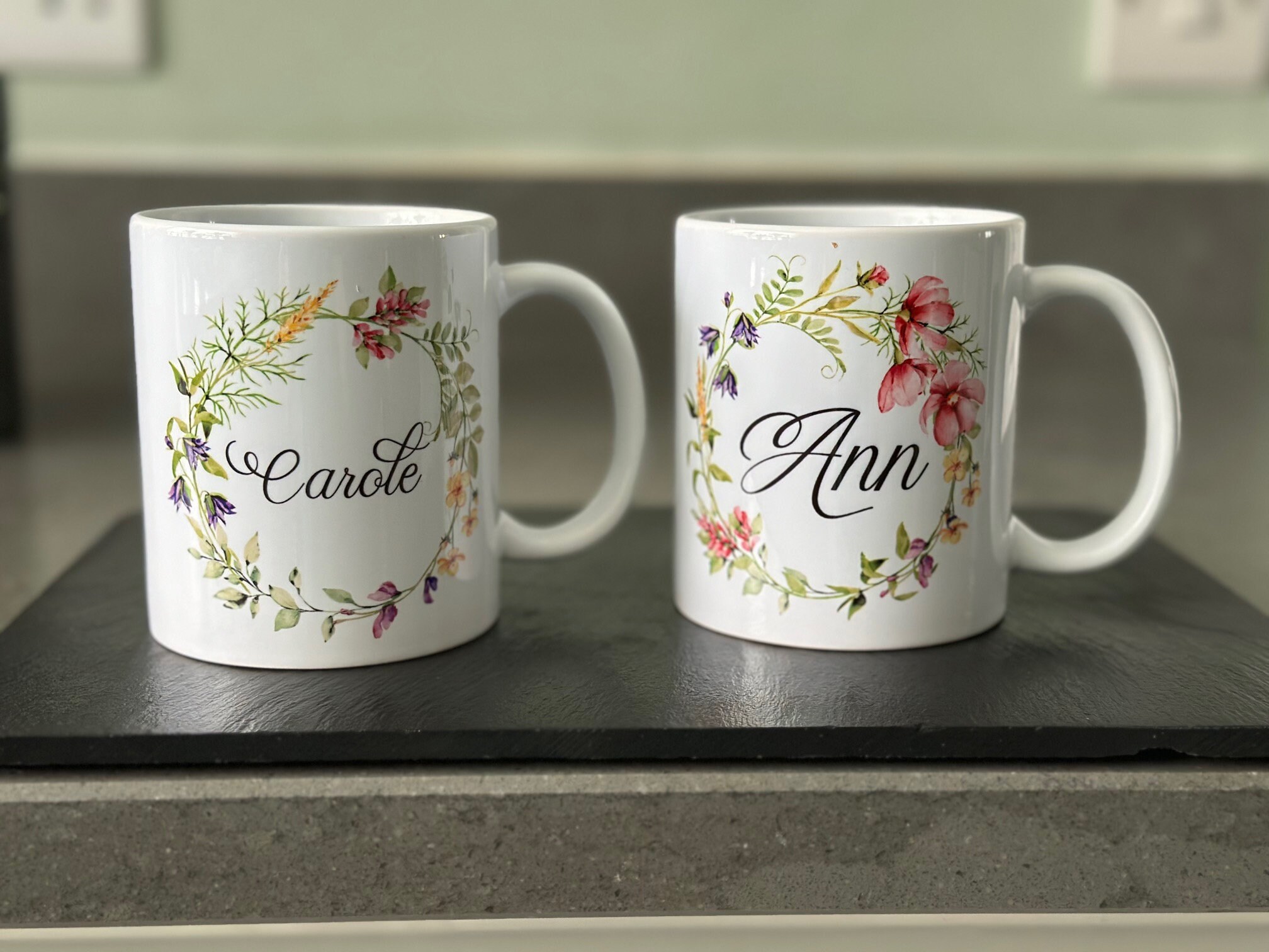 Bespoke Personalised Flower Mug for Her – Custom Floral Gift - Image 8
