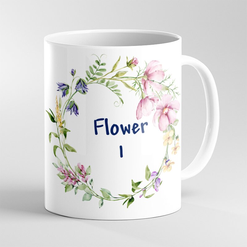 Bespoke Personalised Flower Mug for Her – Custom Floral Gift - Image 9
