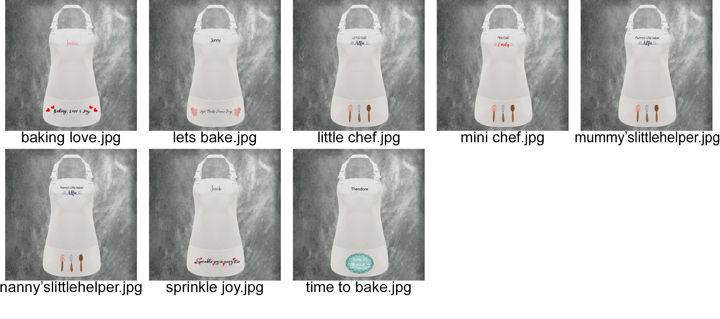 Personalised Child’s Apron Age 3–6 Years | Kids Cooking, Baking, Painting, Messy Play | Toddler Boys & Girls - Image 9