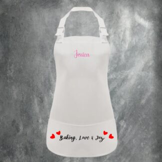 Personalised Childs Apron Infant 3-6 years, KIDS SMALL/LARGE, junior, cooking, baking, messy play, painting, boy,girl, toddler, cute