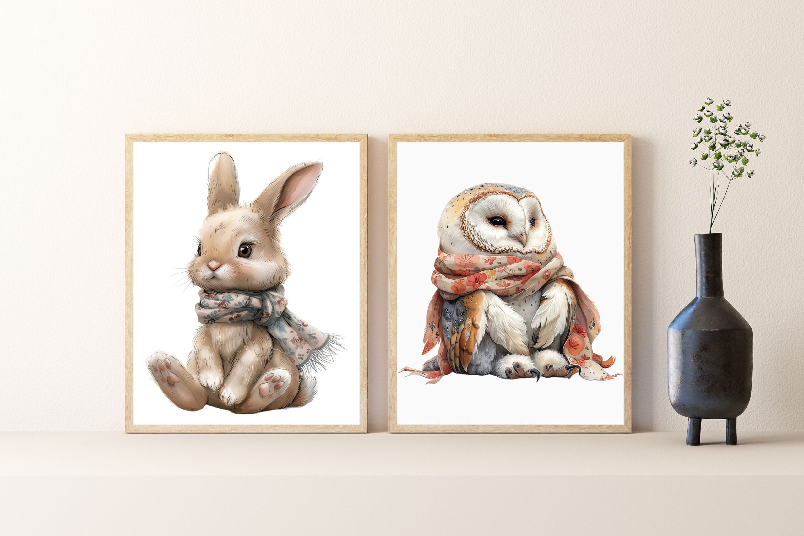 Nursery Wall Art, animals wall Prints, Nursery, baby's, child's bedroom gift boy or girl A4 - Image 2