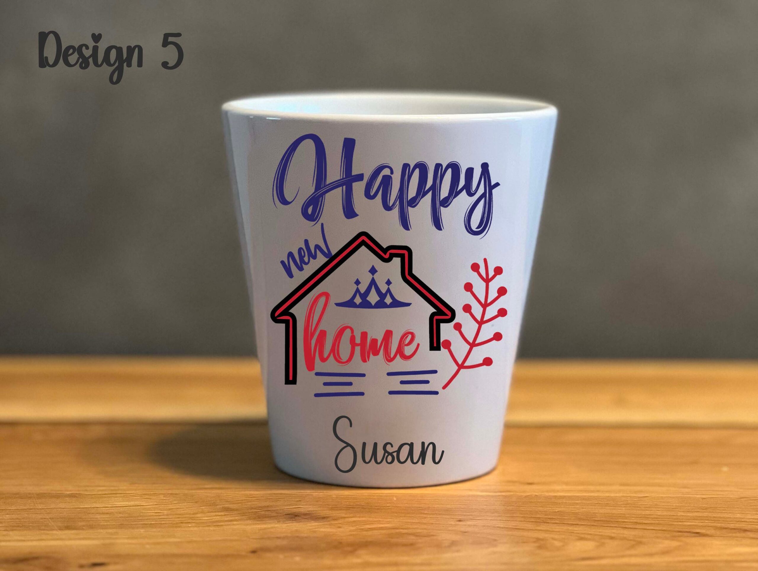 Personalised New Home Flower Pot – Ceramic Housewarming Planter Gift - Image 7
