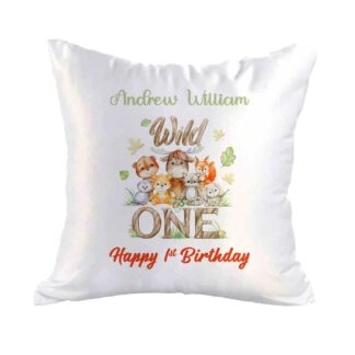Personalised Bear Cushion Cover – Custom Teddy Pillow for Kids