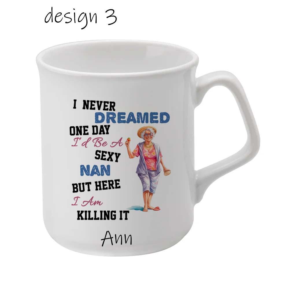 Funny Grandma Mug – Personalised Nanny, Nanna or Ouma Cup – Humour Gift for Birthday or Christmas - Image 3