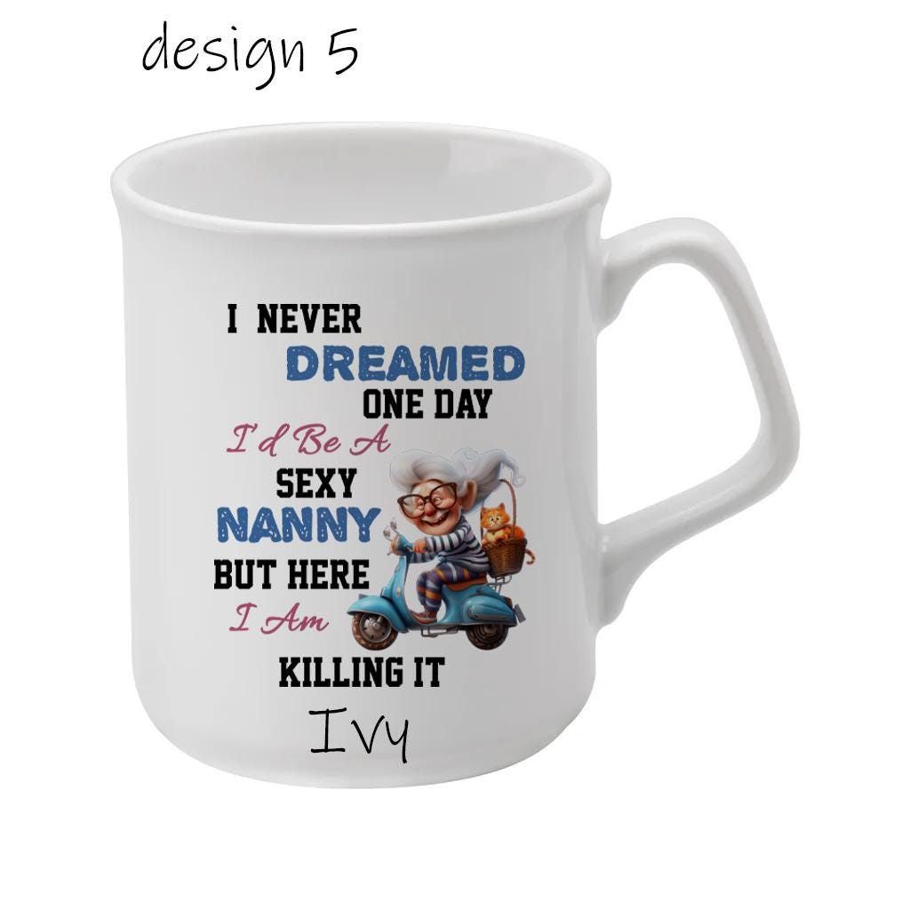 Funny Grandma Mug – Personalised Nanny, Nanna or Ouma Cup – Humour Gift for Birthday or Christmas - Image 5