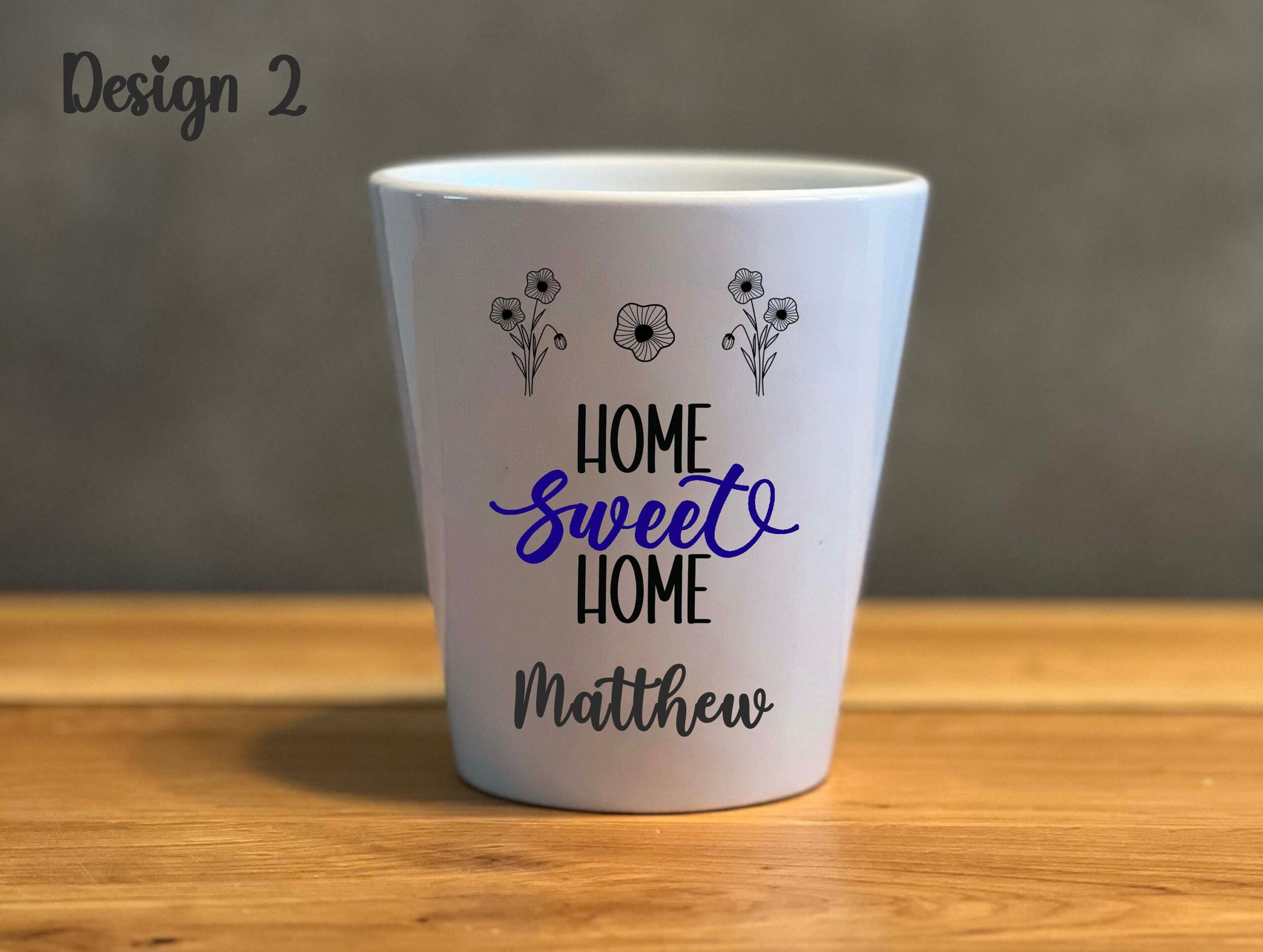 Personalised New Home Flower Pot – Ceramic Housewarming Planter Gift - Image 8