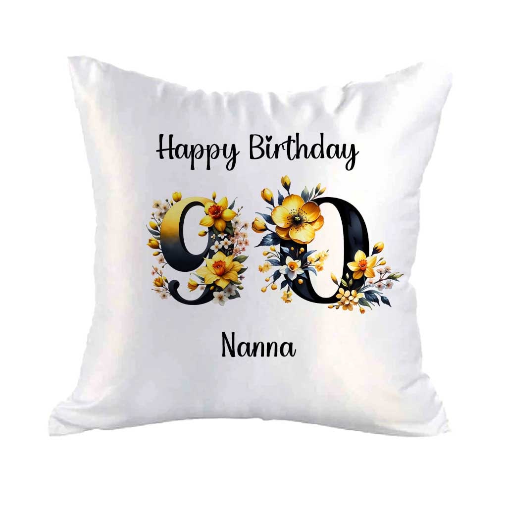 Personalised Birthday Cushion – Canvas Number Pillow Gift for Any Age - Image 9