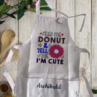Personalised Childs Apron , KIDS SMALL/LARGE apron cooking, baking, messy play, painting, boy,girl, cute