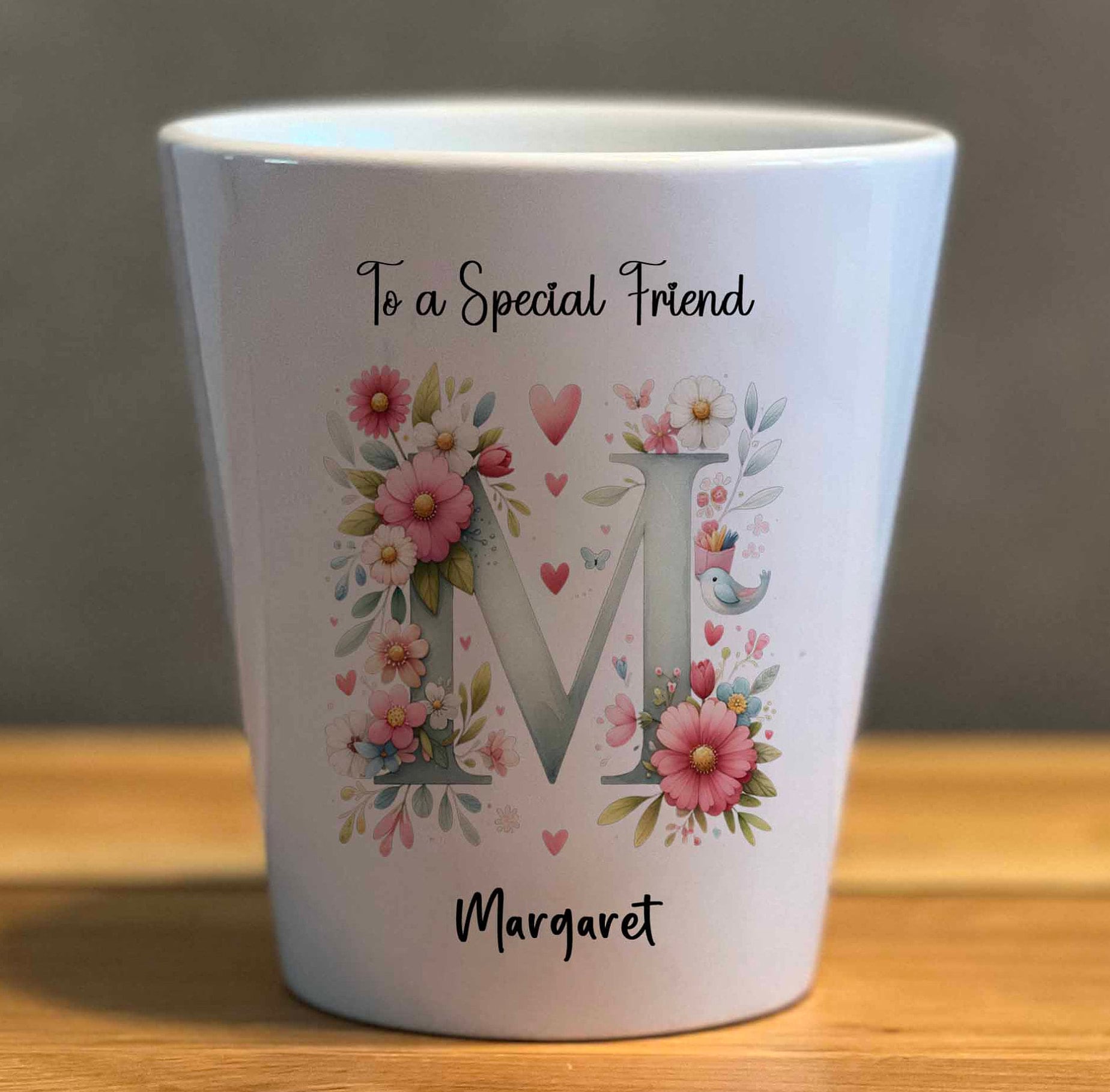 Personalised Ceramic Flower Pot – Bespoke Floral Design New Home Gift - Image 2