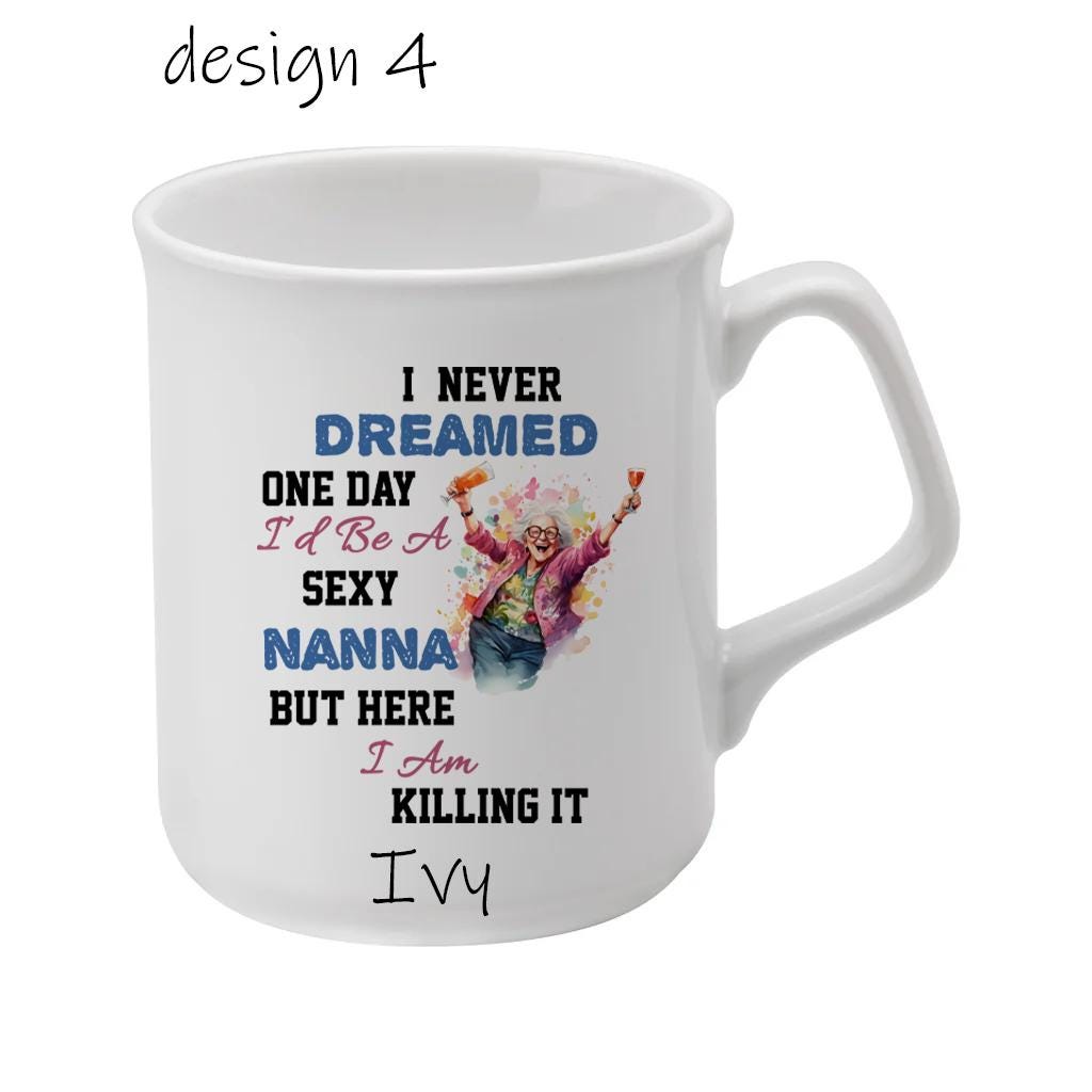 Funny Grandma Mug – Personalised Nanny, Nanna or Ouma Cup – Humour Gift for Birthday or Christmas - Image 4