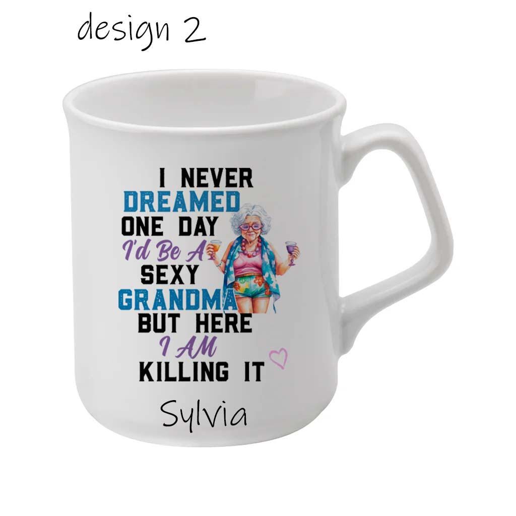 Funny Grandma Mug – Personalised Nanny, Nanna or Ouma Cup – Humour Gift for Birthday or Christmas - Image 2