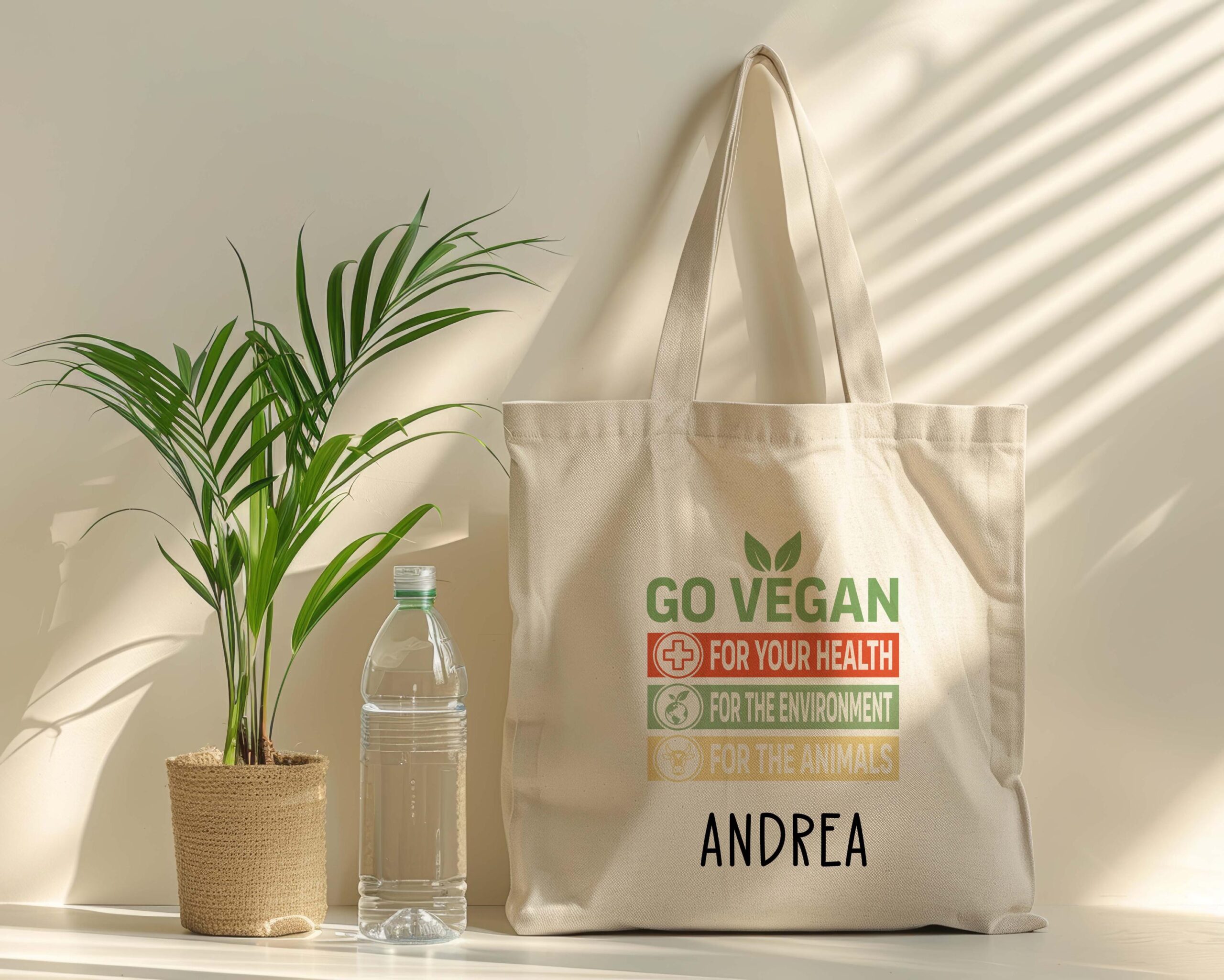 Personalised Canvas Tote Bag – Reusable Vegan Shopping Bag Gift for Him or Her - Image 8