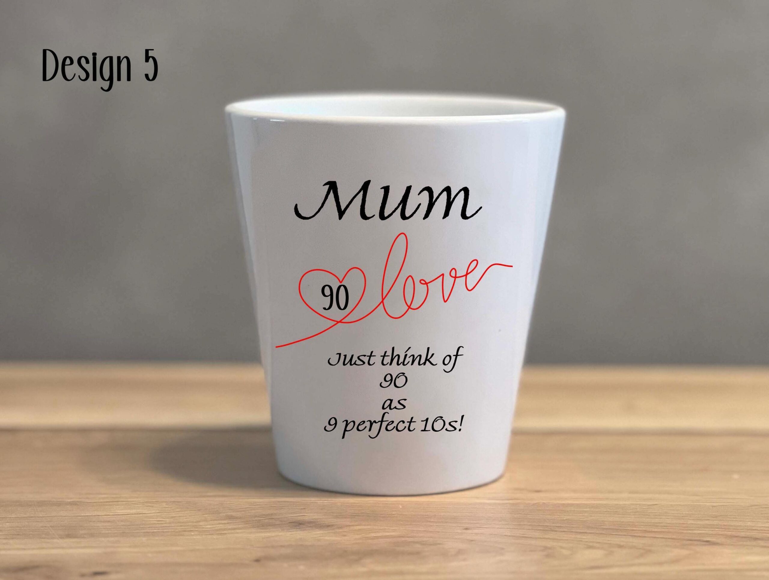 Personalised Ceramic Plant Pot – Custom Birthday Flower Pot for Any Age, 30th, 40th, 50th, 60th, 70th, 80th & 90th Gift - Image 7